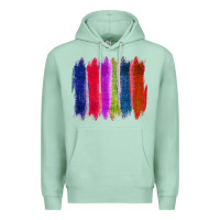 Seafoam Colored Jute Brush Strokes Premium Hoodie - Bettercallsaul