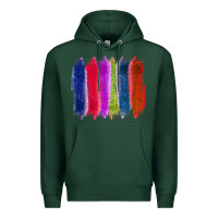 Sports Green Colored Jute Brush Strokes Premium Hoodie - Bettercallsaul
