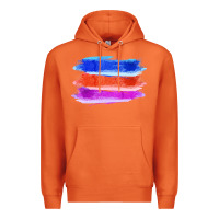 Carrot Blue Orange Purple Colored Triple Brush Strokes Premium Hoodie - Bettercallsaul