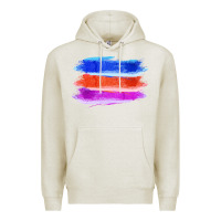 Oatmeal Heather Blue Orange Purple Colored Triple Brush Strokes Premium Hoodie - Bettercallsaul