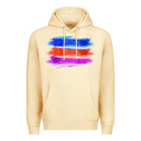 Pina Colada Blue Orange Purple Colored Triple Brush Strokes Premium Hoodie - Bettercallsaul