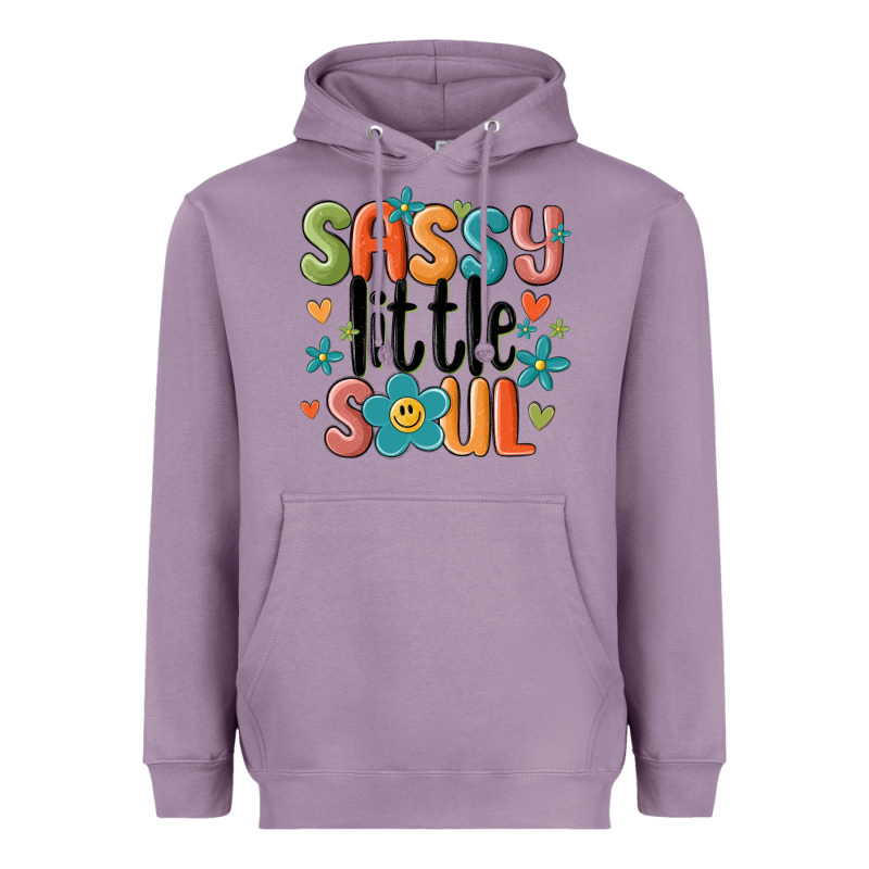 Sassy Little Soul Smiley Heavyweight Hoodie by MaliasSmallBusiness | Teevron