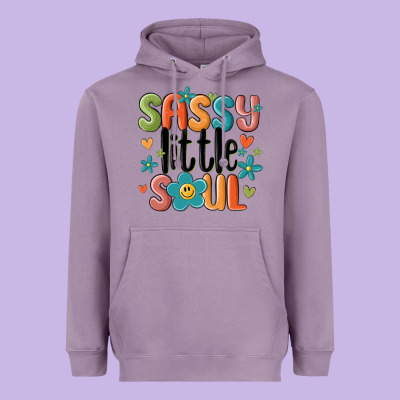 Heavyweight Hoodie sassy little soul smiley