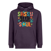 Plum sassy little soul smiley Heavyweight Hoodie - MaliasSmallBusiness