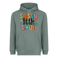 Sage sassy little soul smiley Heavyweight Hoodie - MaliasSmallBusiness