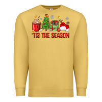 Antique Gold 'tis the season christmas Premium Sweatshirt - Zillion Design Studio