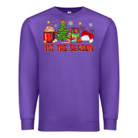 Purple 'tis the season christmas Premium Sweatshirt - Zillion Design Studio