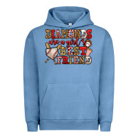 Pigment Pebble Blue diamonds are a girl's best friend baseball Urban Hoodie - Jasminsmagicworld