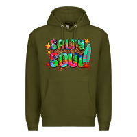 Army Green salty soul Premium Hoodie - AdoDesignShop