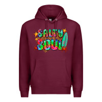 Burgundy salty soul Premium Hoodie - AdoDesignShop