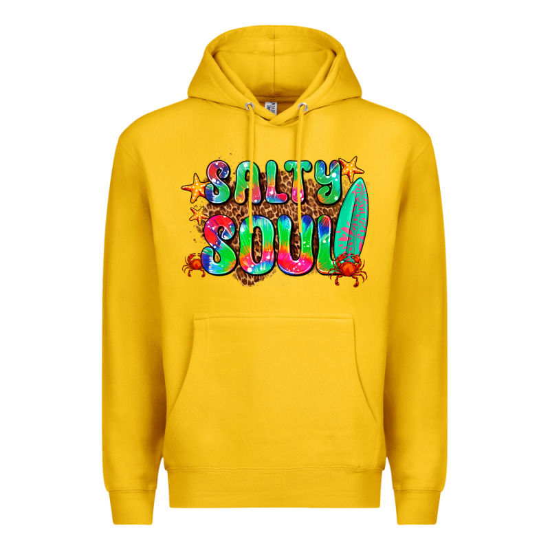Salty Soul Premium Hoodie by AdoDesignShop | Teevron