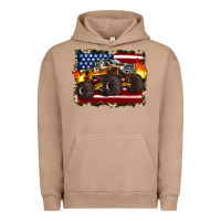 Pigment Burro american flag monster truck Urban Hoodie - Artiststas