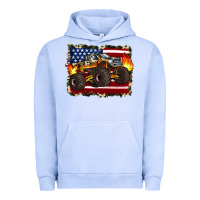 Pigment Grape Ice american flag monster truck Urban Hoodie - Artiststas