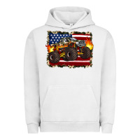 Pigment Lunar Rock american flag monster truck Urban Hoodie - Artiststas