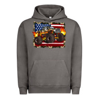 Pigment Tornado american flag monster truck Urban Hoodie - Artiststas