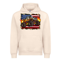 Sandshell american flag monster truck Urban Hoodie - Artiststas