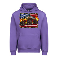 Tulip american flag monster truck Urban Hoodie - Artiststas