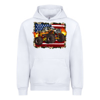 White american flag monster truck Urban Hoodie - Artiststas