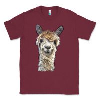 Burgundy alpaca Classic Tee - BarkalooDesign