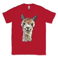 Red alpaca Classic Tee - BarkalooDesign