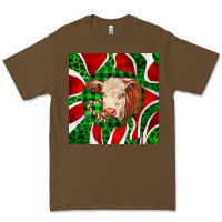 Cacao christmas hereford cow face Premium Tee - LillyAllenDesigns