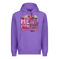 Purple heal cancer for nothing is impossible with god luk Premium Hoodie - Artiststas