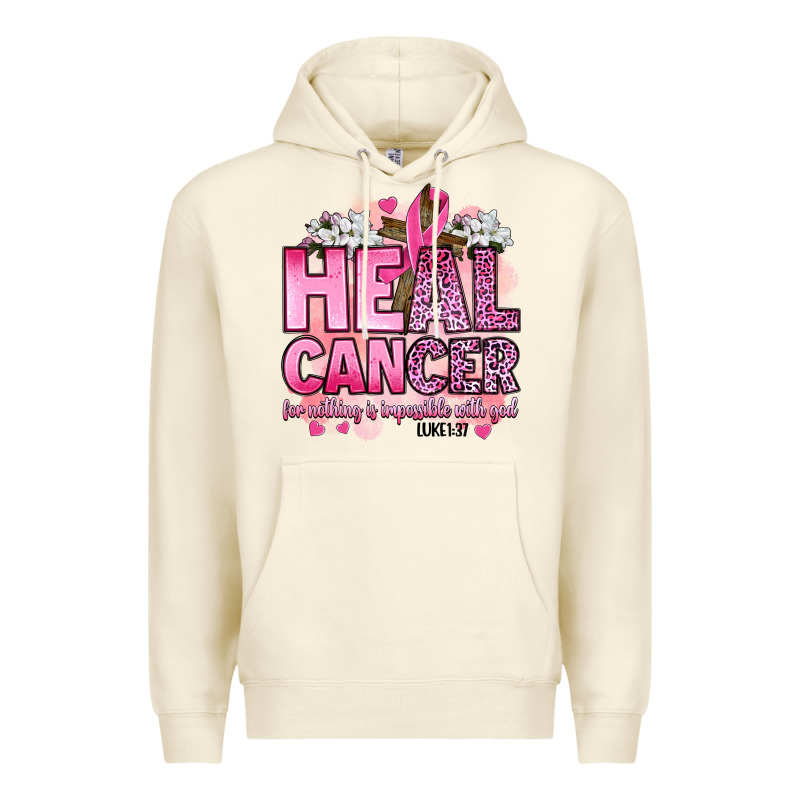 Heal Cancer For Nothing Is Impossible With God Luk Premium Hoodie by Artiststas | Teevron