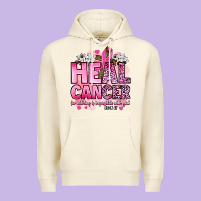 Heal Cancer For Nothing Is Impossible With God Luk Premium Hoodie Designed By Artiststas