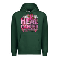 Sports Green heal cancer for nothing is impossible with god luk Premium Hoodie - Artiststas