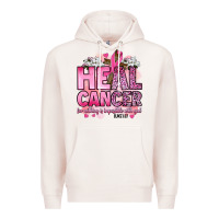 Pale Pink heal cancer for nothing is impossible with god luk Premium Hoodie - Artiststas