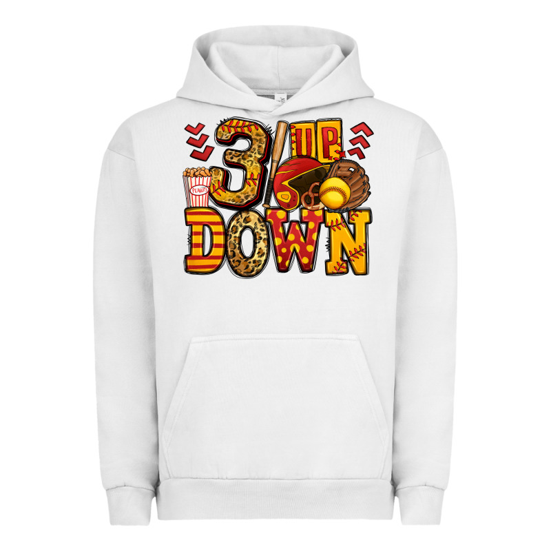 Three Up Three Down Softball Urban Hoodie by Jasminsmagicworld | Teevron