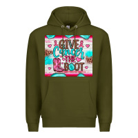 Army Green give cancer the boot Premium Hoodie - JahusDesignShop