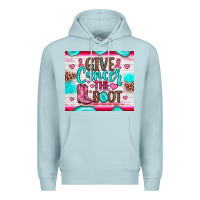 Blue Mist give cancer the boot Premium Hoodie - JahusDesignShop