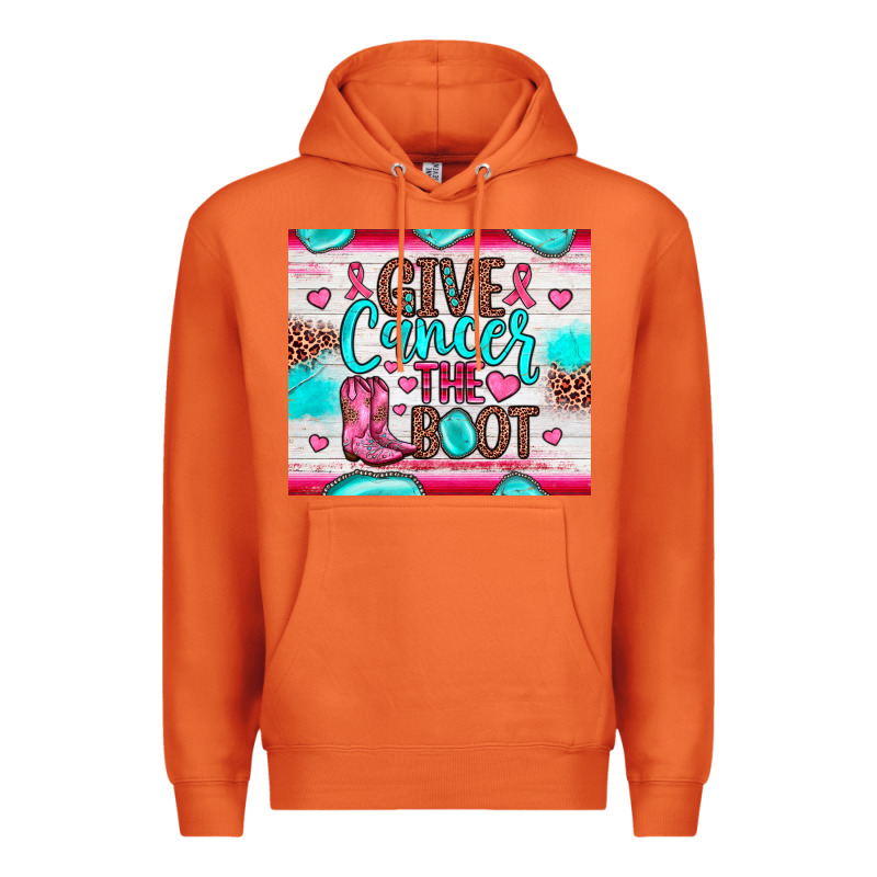 Give Cancer The Boot Premium Hoodie by JahusDesignShop | Teevron