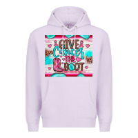 Lilac give cancer the boot Premium Hoodie - JahusDesignShop