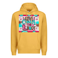 Mustard give cancer the boot Premium Hoodie - JahusDesignShop