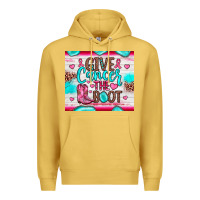 Antique Gold give cancer the boot Premium Hoodie - JahusDesignShop