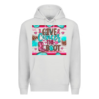 Dove Grey give cancer the boot Premium Hoodie - JahusDesignShop
