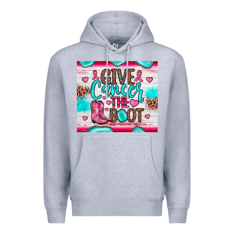 Give Cancer The Boot Premium Hoodie by JahusDesignShop | Teevron
