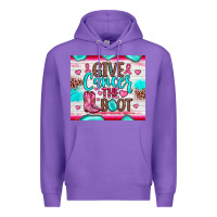 Purple give cancer the boot Premium Hoodie - JahusDesignShop