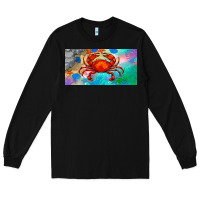 Black crab license plate Long Sleeve Tee - BarkalooDesign