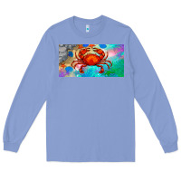 Colony Blue crab license plate Long Sleeve Tee - BarkalooDesign