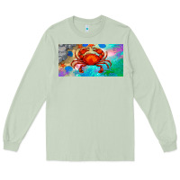Matcha crab license plate Long Sleeve Tee - BarkalooDesign