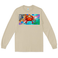Mushroom crab license plate Long Sleeve Tee - BarkalooDesign