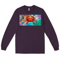Plum crab license plate Long Sleeve Tee - BarkalooDesign