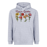 Heather Grey nana's garden Heavyweight Hoodie - MaliasSmallBusiness