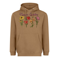 Toasted Coconut nana's garden Heavyweight Hoodie - MaliasSmallBusiness