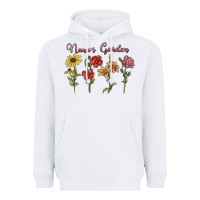 White nana's garden Heavyweight Hoodie - MaliasSmallBusiness