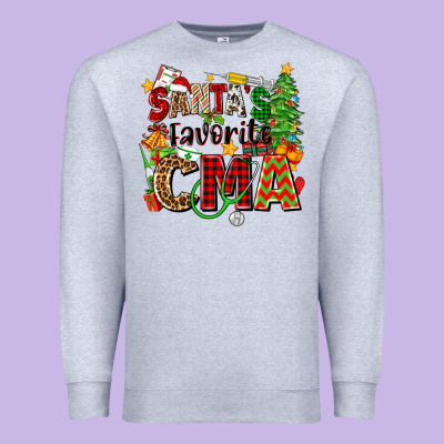 Premium Sweatshirt santa's favorite cma
