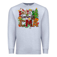 Heather Grey santa's favorite cma Premium Sweatshirt - Zillion Design Studio